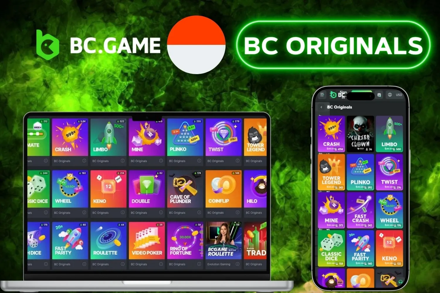 BC Originals’ Most Popular Titles for Indonesian Players